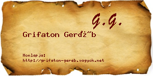 Grifaton Geréb névjegykártya
